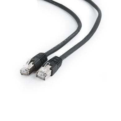Патч корд литой, FTP, cat.6, 50u "штекер с защелкой", 2 м, черный Cablexpert PP6-2M/BK 695205 фото