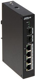 Dahua PFS4206-4P-120 &mdash; Коммутатор промышленный L2 Gigabit Ethernet PoE 668365 фото