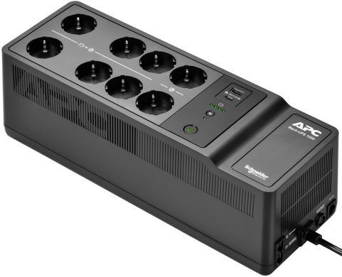 Источник бесперебойного питания APC BE1050G2-GR &mdash; ИБП резервный Back-UPS 1050VA/600W, USB charging port, USB, 6+2 Schuko 1-53853 фото