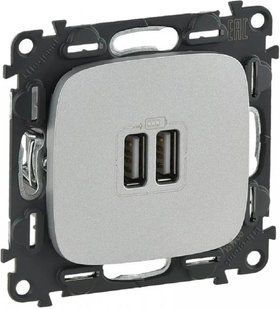 Legrand 754997 &mdash; Розетка 2хUSB 5 В 1,5 А 1-25539 фото