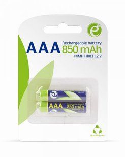 EnerGenie EG-BA-AAA8R-01 &mdash; Акумулятори Ni-MH HR03/AAA, 850мАг (2 шт.), блістер 1-23195 фото