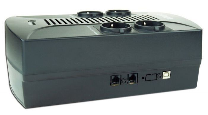 Источник бесперебойного питания EnerGenie EG-UPS-002 &mdash; ИБП линейно-интерактивный, 850 ВА, AVR, 4 выхода 714100 фото