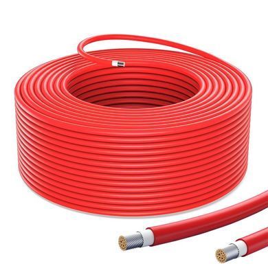 ЗЗЦМ H1Z2Z2-K-1х4RD &mdash; Кабель для сонячних панелей, 1 x 4 мм&sup2;, 1 кВ, червоний 1-51566 фото
