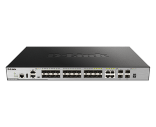 Сетевой коммутатор D-Link DGS-3630-28SC &mdash; Коммутатор управляемый стекируемый L3 Gigabit Ethernet 675420 фото