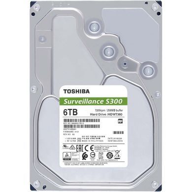 Toshiba S300 Surveillance (HDWT860UZSVA) &mdash; Жесткий диск HDD 6 ТБ 3.5" SATA 1-8245 фото