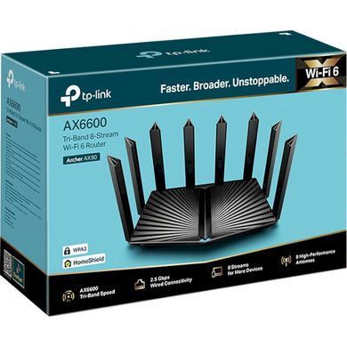 Роутер TP-Link Archer AX90 &mdash; Wi-Fi роутер 802.11ax 2xWAN 3xLAN Gigabit Ethernet Mesh 729941 фото