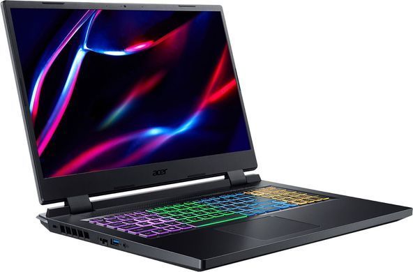 Acer Nitro 5 AN517-55-77JV Obsidian Black (NH.QLFEU.007) &mdash; Ноутбук 17.3" 1920х1080 IPS 144 Гц Intel Core i7-12650H 2.3-4.7 ГГц 10 ядер 16 ГБ DDR4 SSD 1 ТБ Wi-Fi 6 Bluetooth nVidia GeForce RTX 4060 8 ГБ 4хUSB 3.0 ОС Linux 1-52265 фото