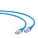 Патч корд литой, S/FTP, cat.6а, 50u "штекер с защелкой", 1 м, синий Cablexpert PP6A-LSZHCU-B-1M 695221 фото 2