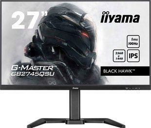 Iiyama G-Master GB2745QSU-B2 Black &mdash; Монітор 27", IPS, 2560х1440, 100 Гц, 1 мс, 1xHDMI, 1xDP, USB-хаб 1-57425 фото
