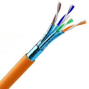 Кабель витая пара F/FTP Cat. 7 LSOH ПпВонг-HFЭ-ВPE (600) 4x2x0.56 OK-NET 7935043m500, бухта 500 м 668981 фото