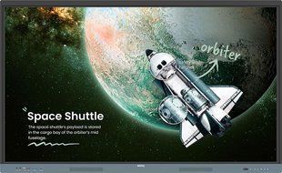 BenQ 9H.F9FTK.DE6 &mdash; Інтерактивна панель 75" BenQ RE7504, IPS, UHD, колонки, чорна 1-61790 фото