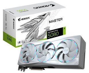 Gigabyte Nvidia GeForce RTX 5080 Aorus Master Ice 16G (GV-N5080AORUSM ICE-16GD) &mdash; Видеокарта 16 ГБ GDDR7 256-bit 1-77800 фото