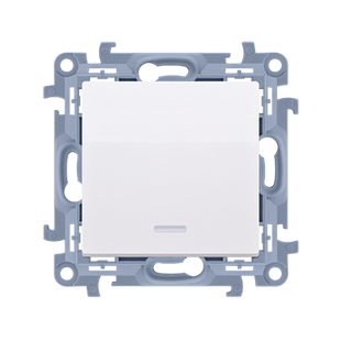 Выключатель звонка 10А 250В IP20 Simon 10 CP1.01/11 белый 657687 фото