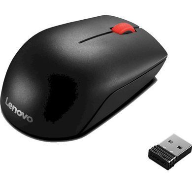 Lenovo 4Y50R20864 &mdash; Мышь беспроводная оптическая 3 кнопки 1000 dpi радиоканал слева Essential Compact Wireless Mouse 1-7783 фото