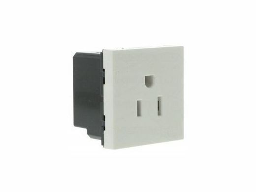Legrand 77504 &mdash; Розетка Mosaic 2К+З американський стандарт, 2 м, IP41, біла 1-26680 фото