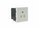 Legrand 77504 &mdash; Розетка Mosaic 2К+З американський стандарт, 2 м, IP41, біла 1-26680 фото 2