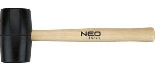 Neo Tools 25-063 &mdash; 25-063 Киянка гумова 63 мм, 680 г, рукоятка дерев'яна 1-68819 фото