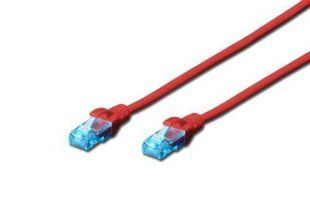 Патч-корд 3м Cat.5е U/UTP PVC Красный Digitus DK-1512-030/R 675918 фото