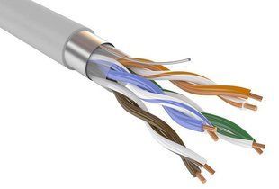Кабель витая пара внутренний F/UTP Cat. 5E PVC 4x2x24 AWG коробка 305 м ЗЗЦМ 72566 1-5451 фото
