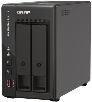 Сетевое хранилище NAS QNAP TS-253E-8G &mdash; NAS сервер Intel Celeron J6412 2хHDD 2хМ.2 8 ГБ DDR4 2х2.5GbE 2xUSB2.0 2xUSB3.2 2xHDMI 1-20300 фото