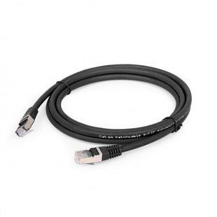 Патч корд литой, S/FTP, cat.6а, 50u "штекер с защелкой", 1 м, черный Cablexpert PP6A-LSZHCU-BK-1M 695225 фото