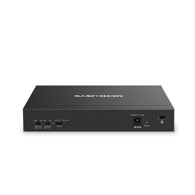 Мережевий комутатор Mercusys MS110P &mdash; Настільний некерований комутатор, 8хGE PoE+ (65 Вт), 2хGE 1-57278 фото