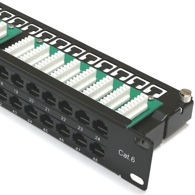 Kingda KD-PP37-UTP-C6-48P-1U &mdash; Патч-панель 48xRJ-45, UTP, кат. 6, 19", 1U 1-51674 фото