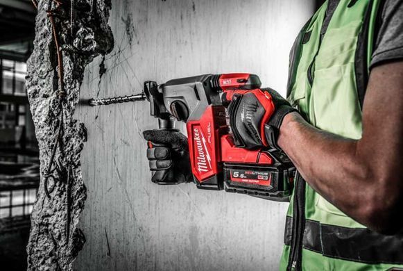 Milwaukee 4933478499 &mdash; Перфоратор акумуляторний M18 FH-0 FUEL SDS-plus 18В 2.5Дж 4 режими 3.5кг без АКБ та ЗП 1-70470 фото