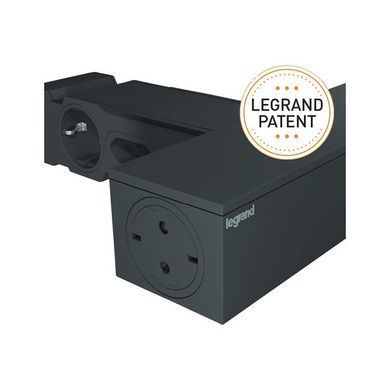 Legrand 694515 &mdash; Подовжувач кутовий ТБ 4х (2К + З і 2К) розеток 16 А, з УЗІП, з кабелем 2м 1-20782 фото