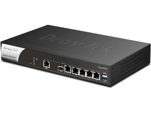 Роутер DrayTek Vigor2962 &mdash; VPN шлюз/роутер 1x2.5 GbE WAN 1xCombo SFP/RJ45 GbE WAN 4xGbE LAN 1xUSB 2.0 1xUSB 3.0 1-11310 фото