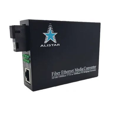 Alistar X5G &mdash; Медіаконвертер 10/100/1000BASE-T 1000BASE-LX 1SM WDM SC 20км TX1550/RX1310нм 1-43890 фото