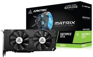 Arktek AKN1660TiD6S6GH1 &mdash; Видеокарта GeForce GTX 1660 TI DUAL FAN 6GB GDDR6 192-bit DVI/HDMI/DP 1-18441 фото