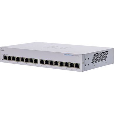 Сетевой коммутатор Cisco CBS110-16T-EU &mdash; Коммутатор неуправляемый 16xGbE 32 Гбит/с 709662 фото