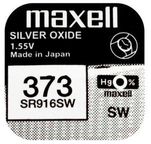 Maxell SR916SW (18290300) &mdash; Батарейка срібно-цинкова, 373 (SR916SW), 1PC EU MF 1-31613 фото