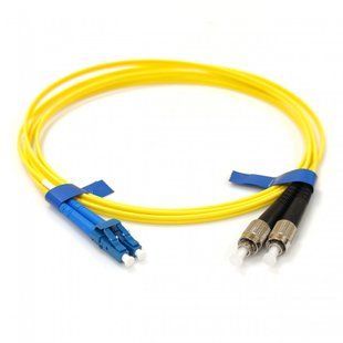 CMS UPC-1FCLC(SM)D(ON)S &mdash; Патч-корд оптичний FC/UPC-LC/UPC SM Duplex Slim 1м 1-18080 фото
