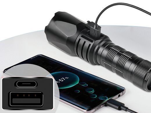 Sandberg 420-89 &mdash; Ліхтарик-повербанк Sandberg Survivor Torch Powerbank 5000 mAh XHP160LED USB-C 18w 1-62897 фото
