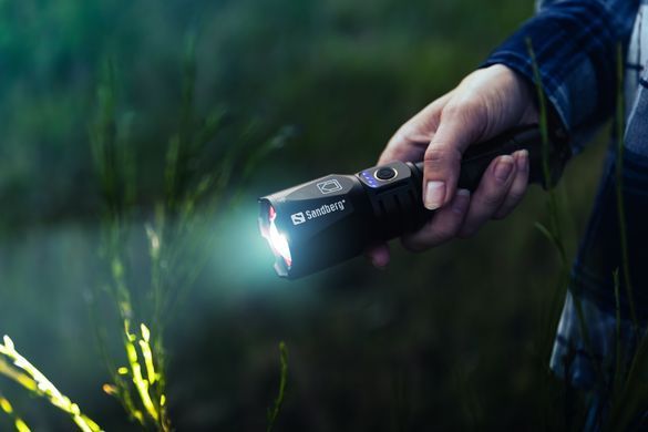 Sandberg 420-89 &mdash; Ліхтарик-повербанк Sandberg Survivor Torch Powerbank 5000 mAh XHP160LED USB-C 18w 1-62897 фото
