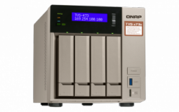 Сетевое хранилище NAS NAS сервер 4xHDD/SSD 56 ТБ 8 ГБ SO-DIMM DDR4 4xGbE 4xUSB 3.0 QNAP TVS-473e-8G 672443 фото
