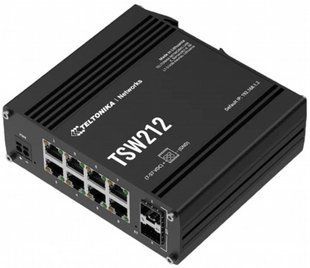 Teltonika TSW212 &mdash; Комутатор керований L2, 8xGbE, 2xSFP, без БП 1-58177 фото