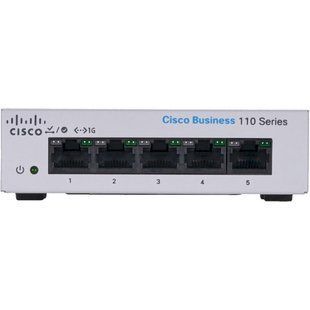 Сетевой коммутатор Cisco CBS110-5T-D-EU &mdash; Коммутатор неуправляемый 5xGbE 10 Гбит/с 709665 фото