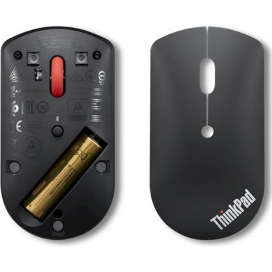 Lenovo 4Y50X88822 &mdash; Мышь беспроводная оптическая 3 кнопки 2400 dpi Bluetooth ThinkPad Silent Mouse 1-7760 фото