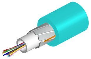 Commscope C-008-CN-5L-M08AQ/28G/GY/E/2K (2-599624-3/100) &mdash; Кабель внутрішній/зовнішній CA FO MM 8x50/125 OM3, гелевий буфер, ULSZH, 100 м 1-58853 фото