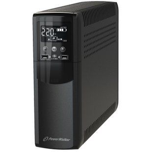 Источник бесперебойного питания PowerWalker 10121124 &mdash; ИБП VI 1500 CSW, 1500 ВА, 900 Вт, USB, 8 розеток 714341 фото