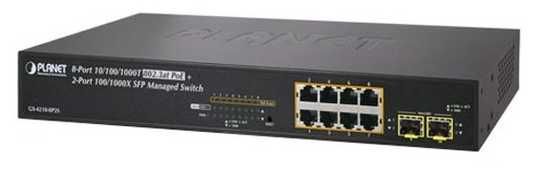 【20%値下】PLANET GS-4210-8P2S PoE Ethernet Покупайте Planet GS-4210-8P2S — Коммутатор управляемый L2 Gigabit