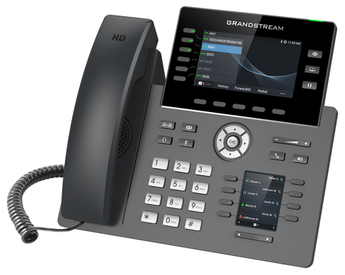 IP телефон Проводной IP телефон 2xGE с USB с PoE с Wi-Fi с Bluetooth Grandstream GRP2616 705739 фото