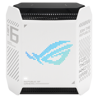 Роутер Asus ROG Rapture GT6 1PK White (GT6-W-1-PK) &mdash; Mesh Wi-Fi система 802.11ax 2.4/5 ГГц, 1 пристрій (Б/В) 9-15189 фото