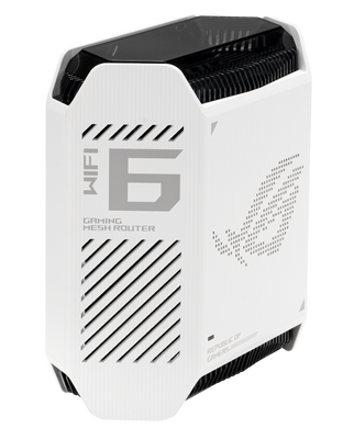 Роутер Asus ROG Rapture GT6 1PK White (GT6-W-1-PK) &mdash; Mesh Wi-Fi система 802.11ax 2.4/5 ГГц, 1 пристрій (Б/В) 9-15189 фото