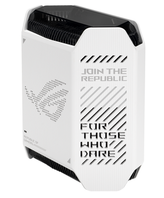 Роутер Asus ROG Rapture GT6 1PK White (GT6-W-1-PK) &mdash; Mesh Wi-Fi система 802.11ax 2.4/5 ГГц, 1 пристрій (Б/В) 9-15189 фото