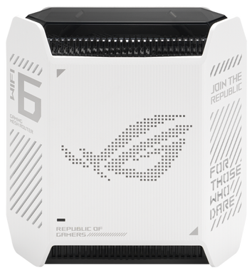 Роутер Asus ROG Rapture GT6 1PK White (GT6-W-1-PK) &mdash; Mesh Wi-Fi система 802.11ax 2.4/5 ГГц, 1 пристрій (Б/В) 9-15189 фото