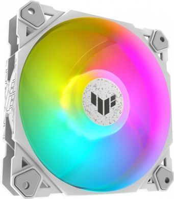 Asus TUF Gaming TF120 ARGB Fan &mdash; Triple Fan Kit with ARGB Controller White &mdash; Корпусні вентилятори 120мм, 1900rpm, PWM, 29dBa, ARGB, 3 шт. (90DA0033-B09030) 1-30291 фото